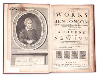 JONSON, BEN. The Works.  1692